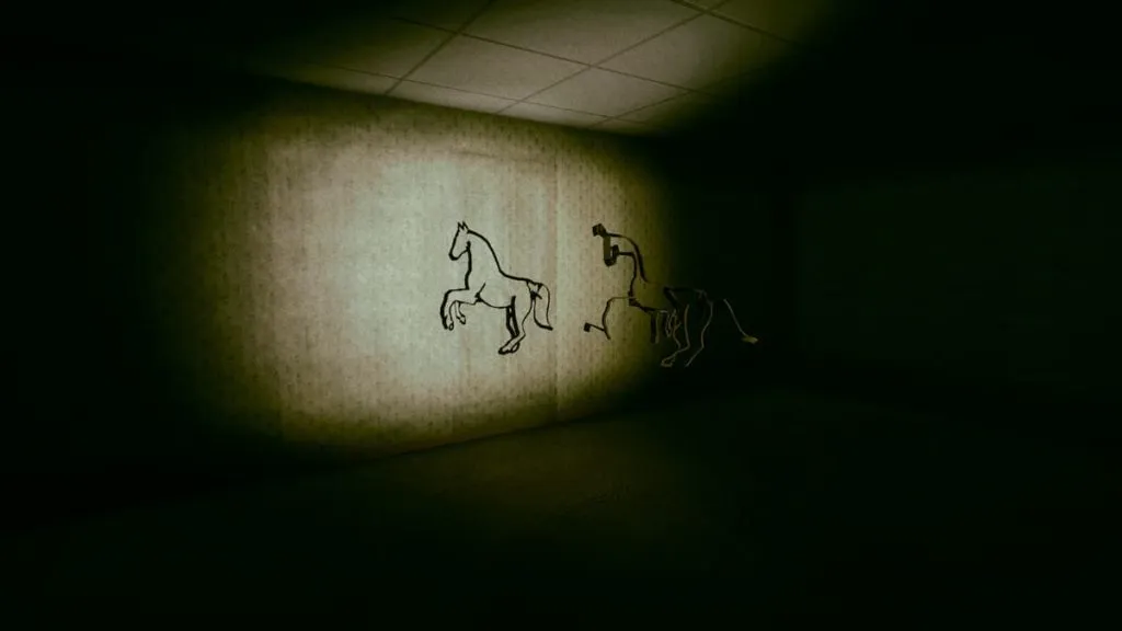 horse puzzle inside the backrooms