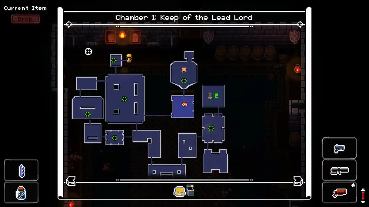 map in enter the gungeon