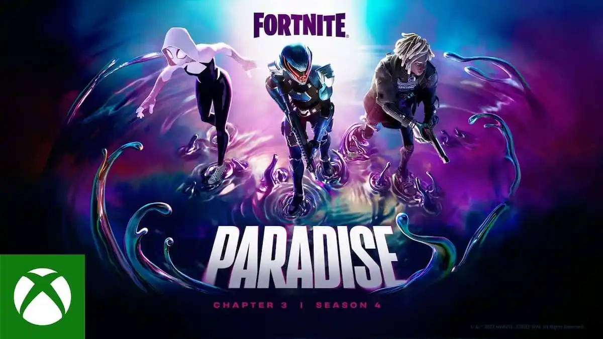 Fortnite's Season 4 cover with Halo Infinite theme