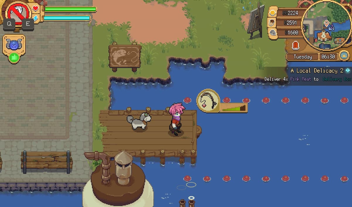 fishing screen cap from Potion Permit