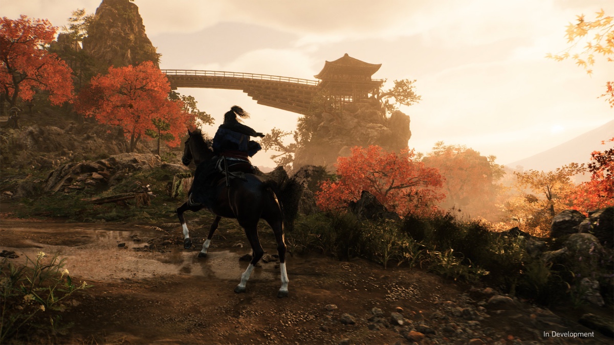 Rise of the Ronin Character Riding Horse