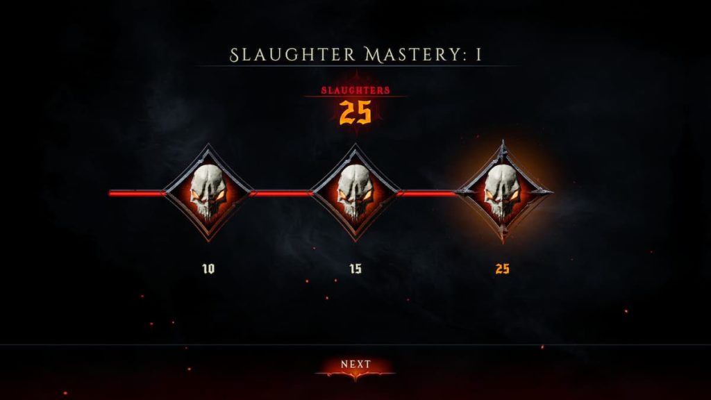 Slaughter Mastery I results in metal hellsinger