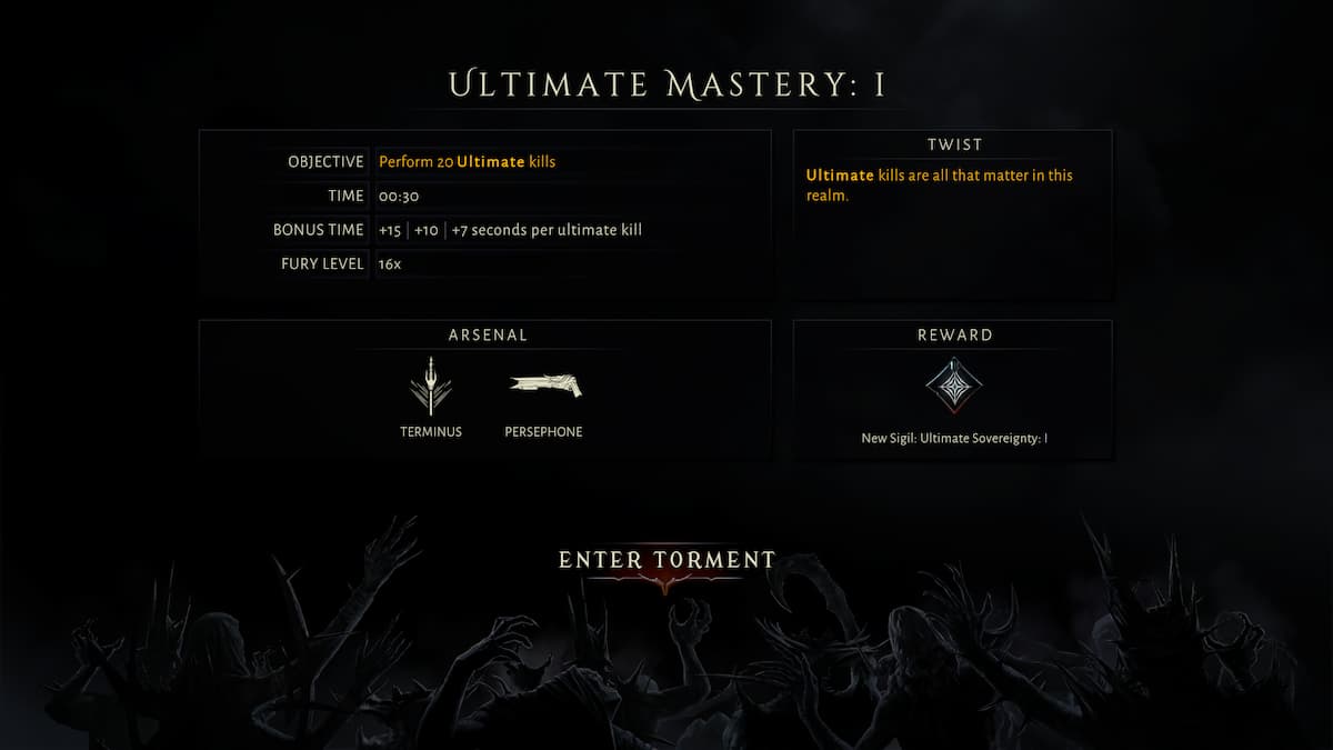 Ultimate Mastery I info in metal hellsinger