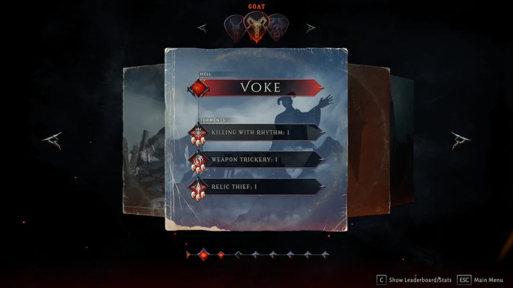 Voke hell select menu