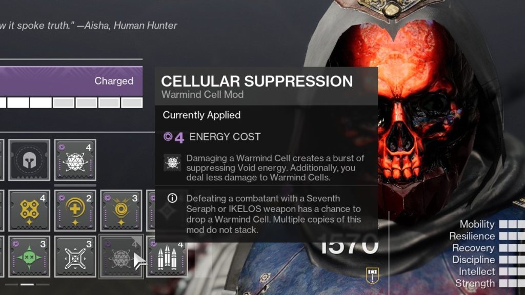 Cellular Suppression Destiny 2 mod.