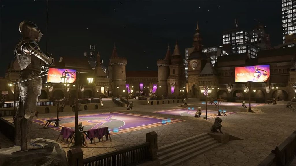 nba 2k23 screenshot of the city court