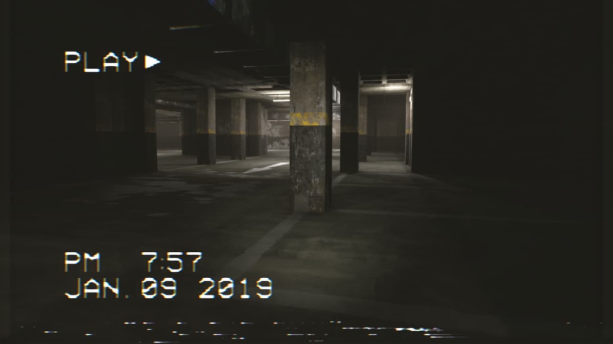 parking level in the backrooms footage