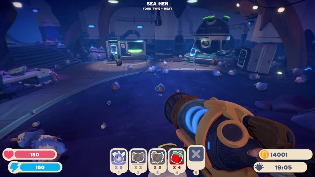 sea hens in lab in slime rancher 2