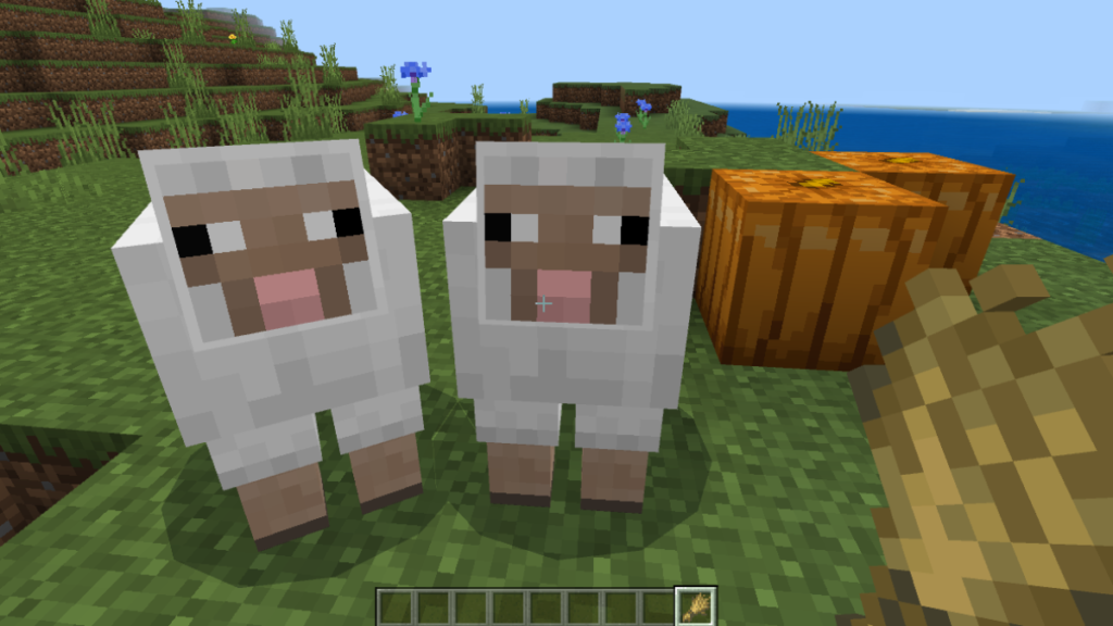 Breeding Sheep with Wheat in Minecraft