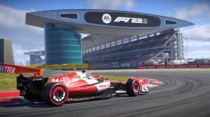 A Formula 1 car on track in F1 22
