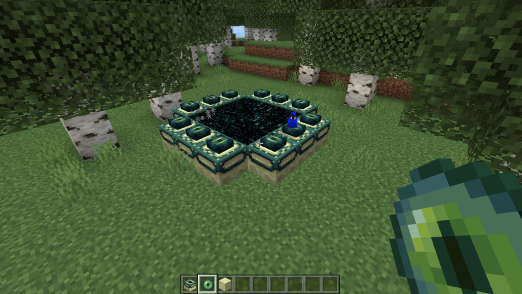 Homemade End Portal in Minecraft