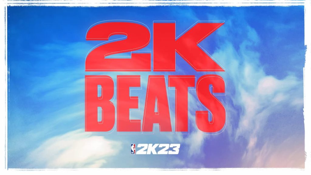 2K Beats written in red color on cloud like background.