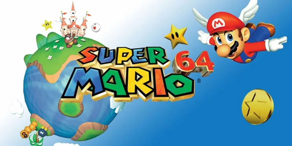 Super Mario 64 cover title