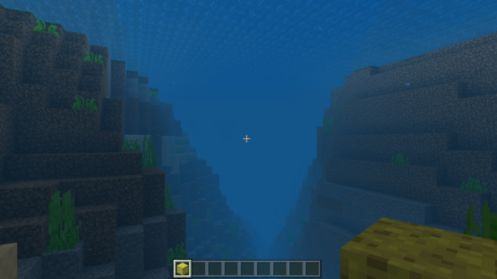 Sponges Underwater in Minecraft