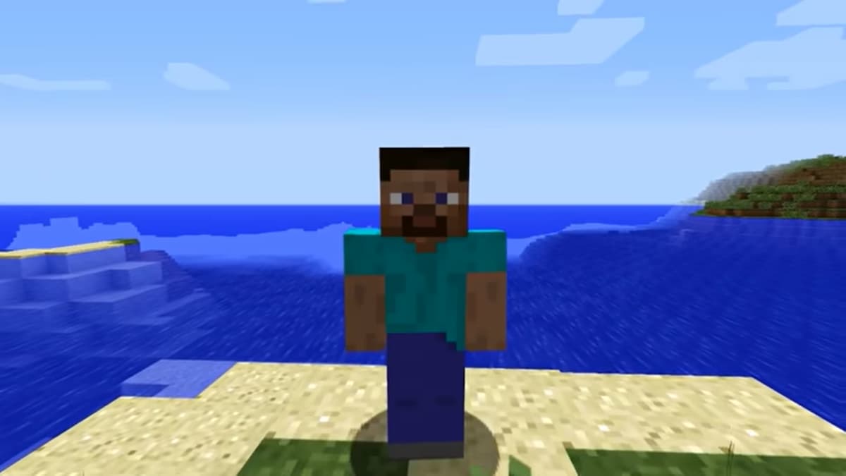 Steve in the Original Minecraft Trailer