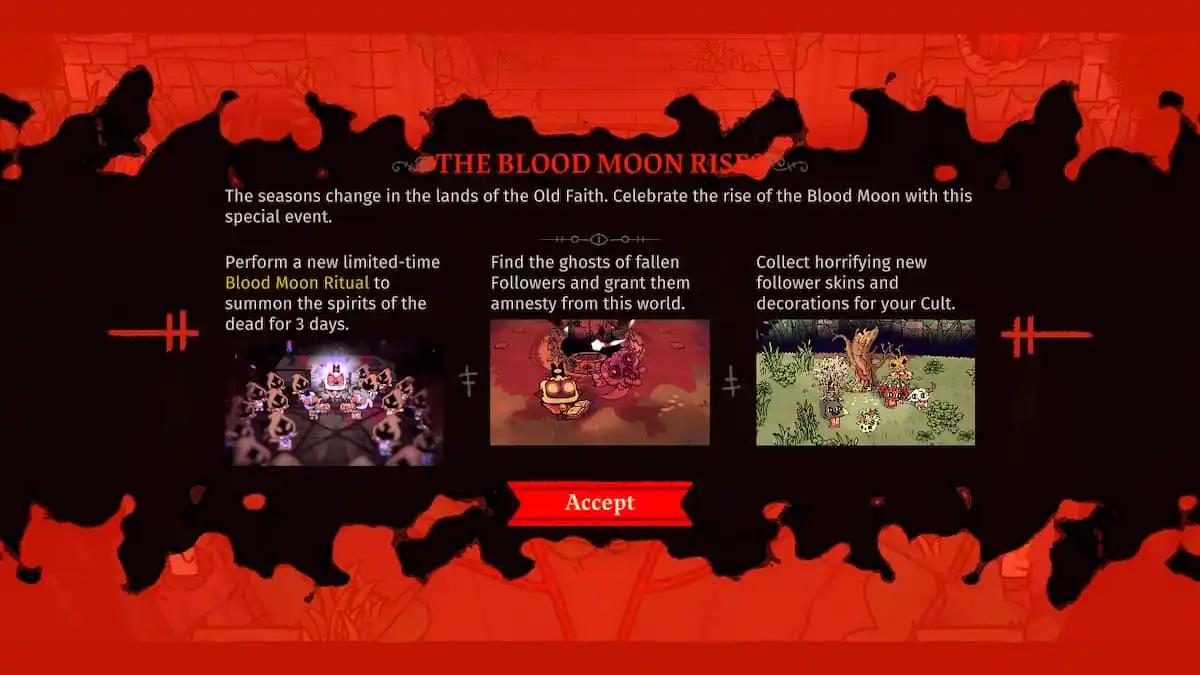 Cult of The Lamb: Blood Moon Festival Gameplay - Saving Content