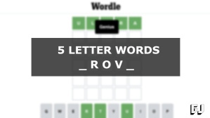 5 Letter Words ROV Middle