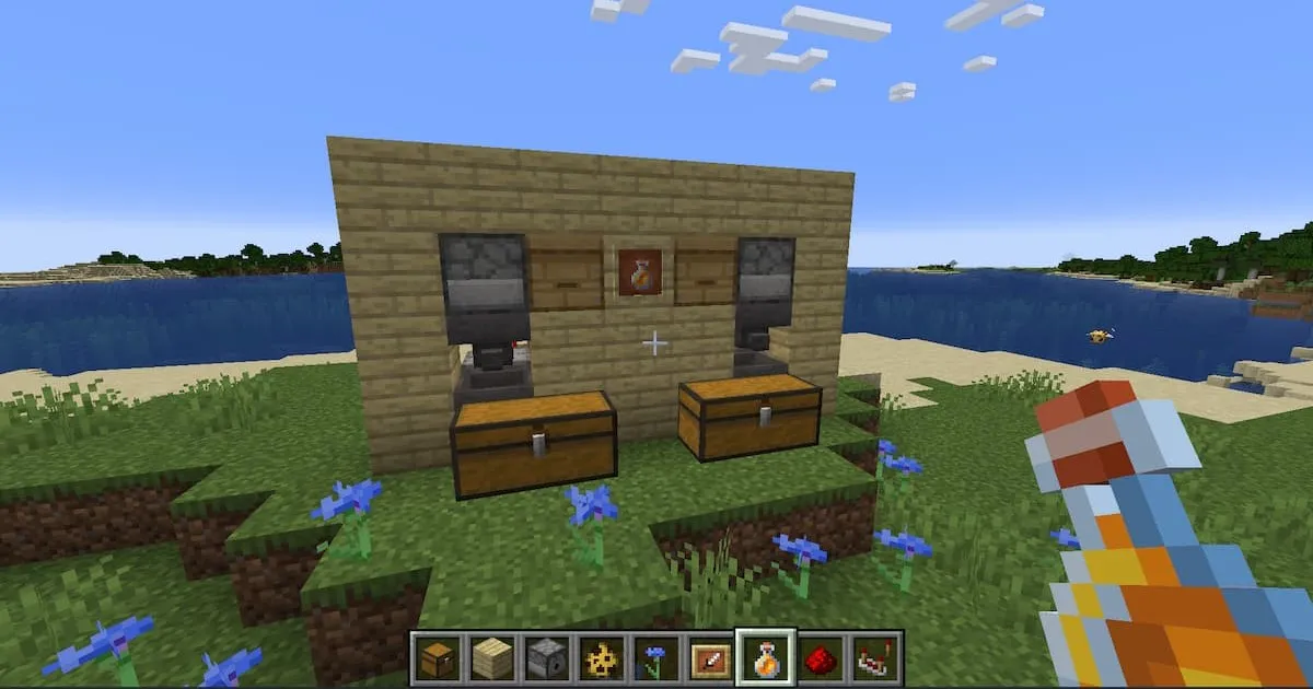 automatic honey farm in Minecraft