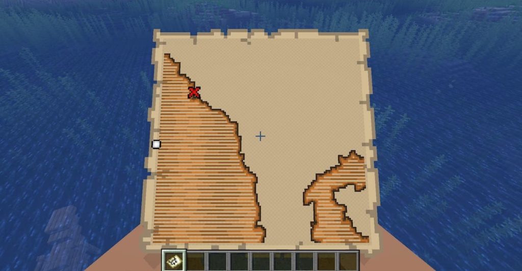 buried treasure map in minecraft