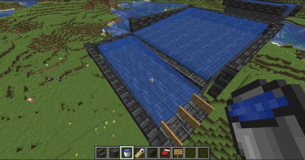 completing top platform in Minecraft