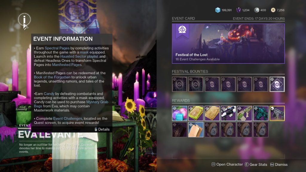 Destiny 2 difference between Spectral Pages and Manifested Pages - Eva Levante in the Tower. 