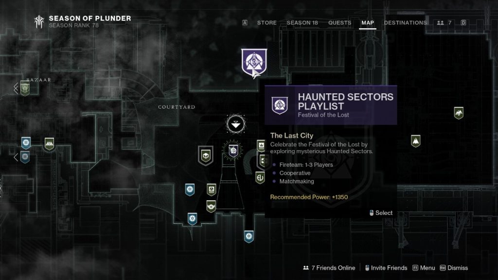 Destiny 2 Festival of the Lost explained - Haunted Sector node. 