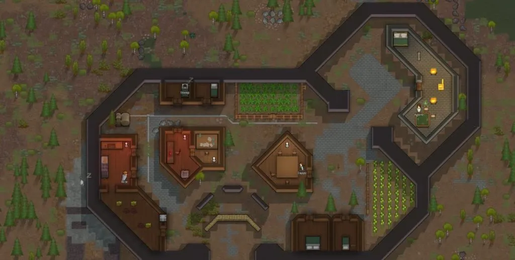 diagonal walls mod in rimworld