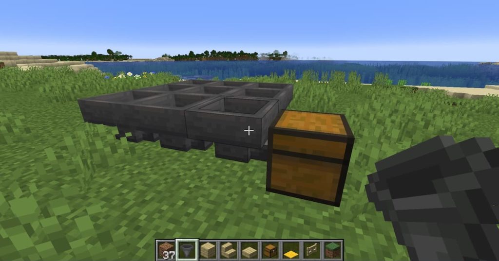 egg farm foundations in Minecraft