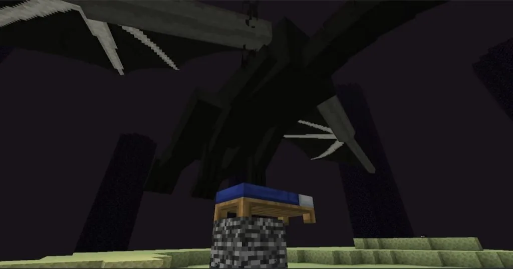 ender dragon bed in minecraft