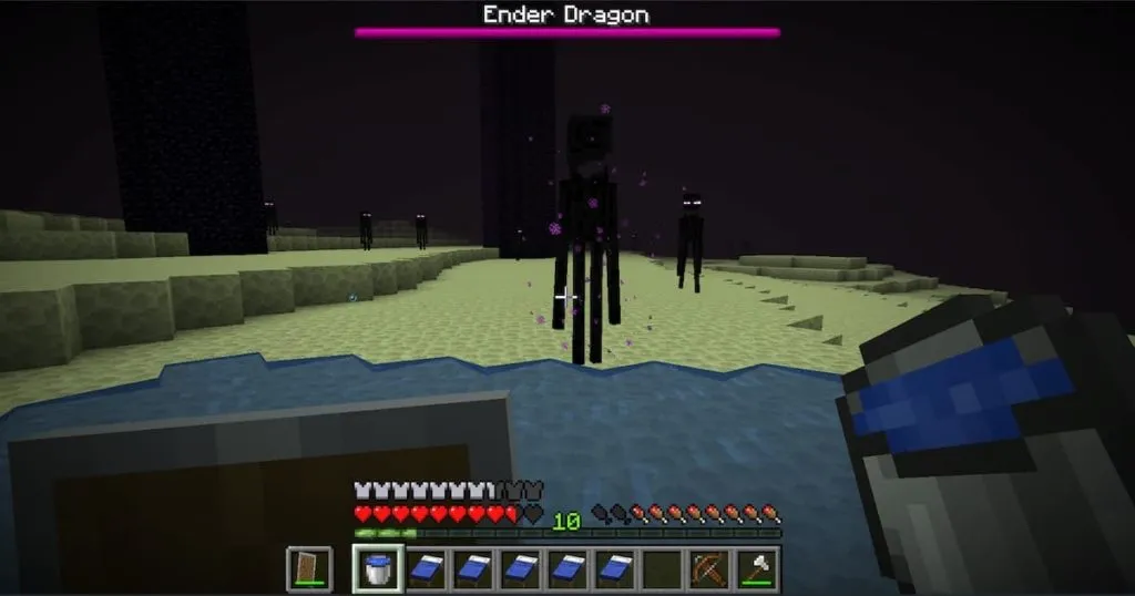 enderman water in minecraft