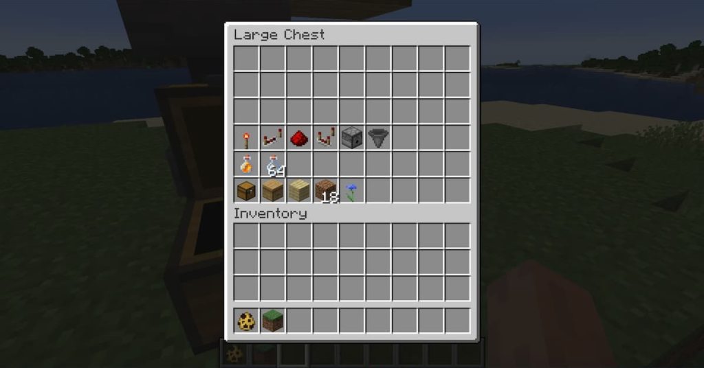 everything needed in Minecraft