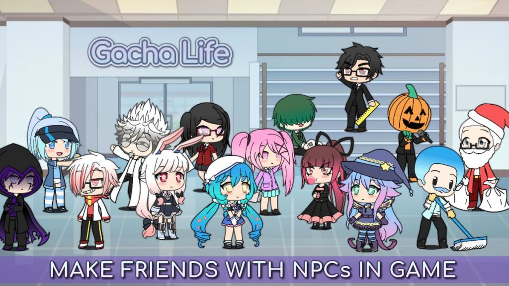 gacha life old version 1.0.9 apk download link make friends with NPCs