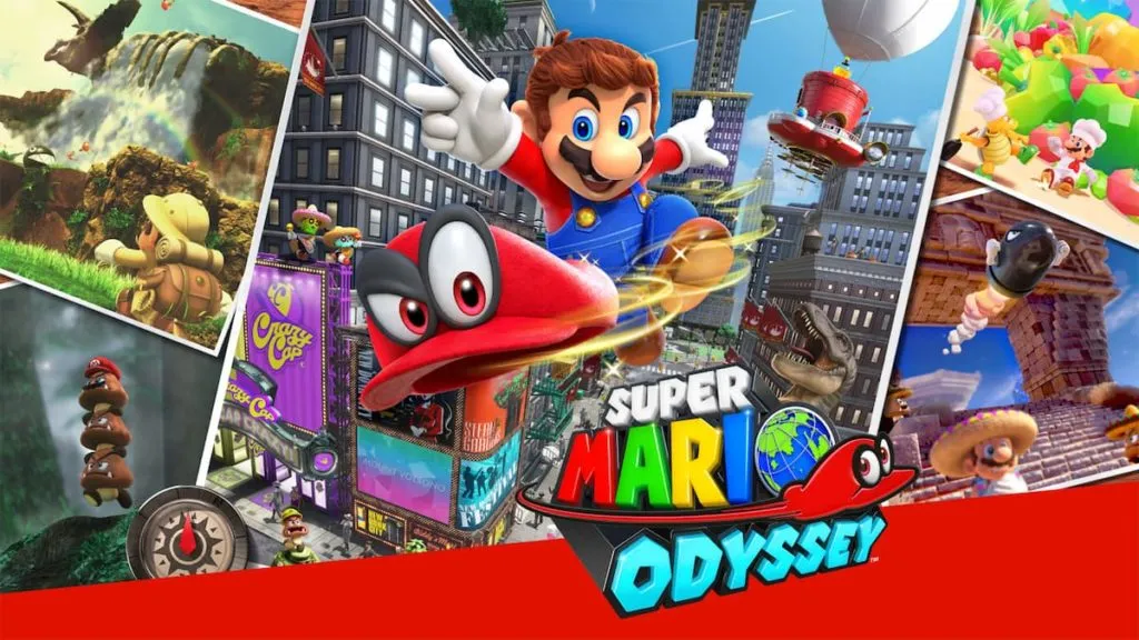 Super Mario Odyssey game spread from nintendo