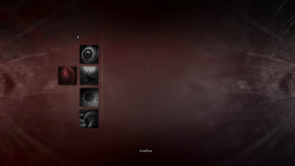 level up screen in darkwood