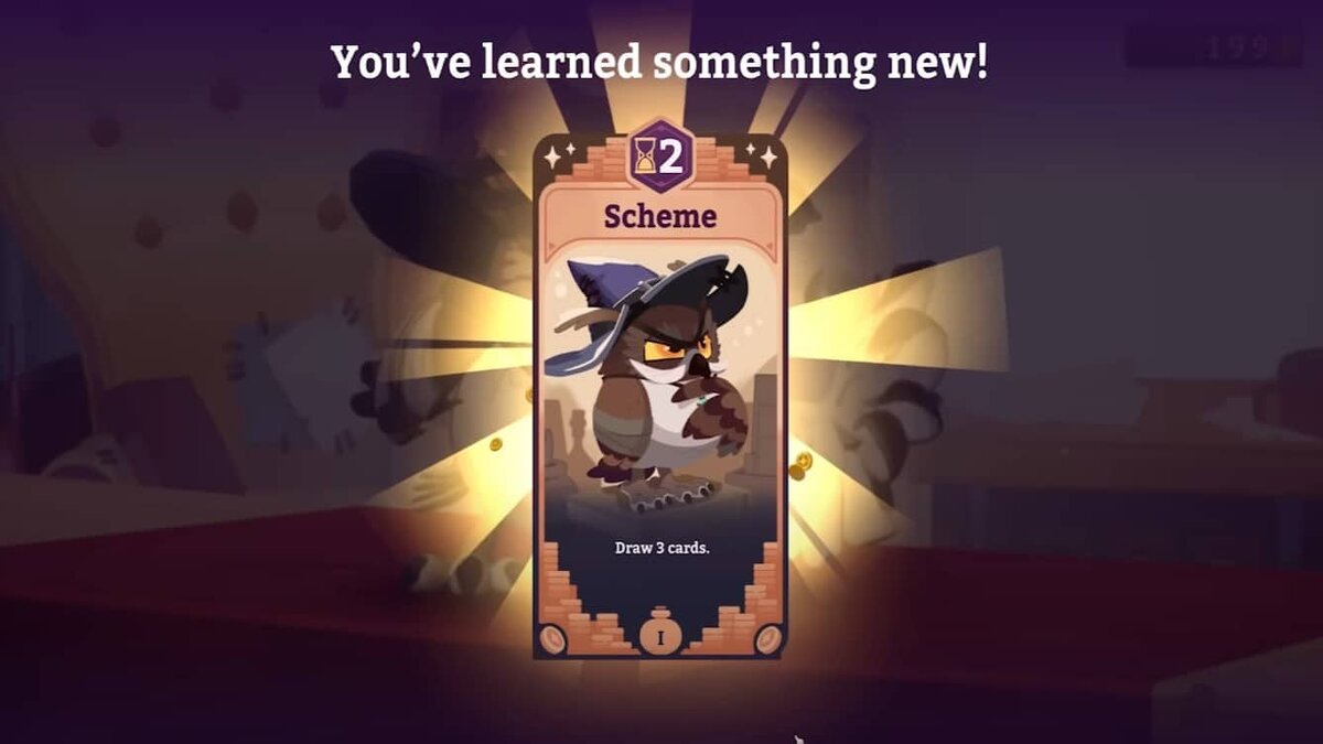 Owl's first card in Potionomics