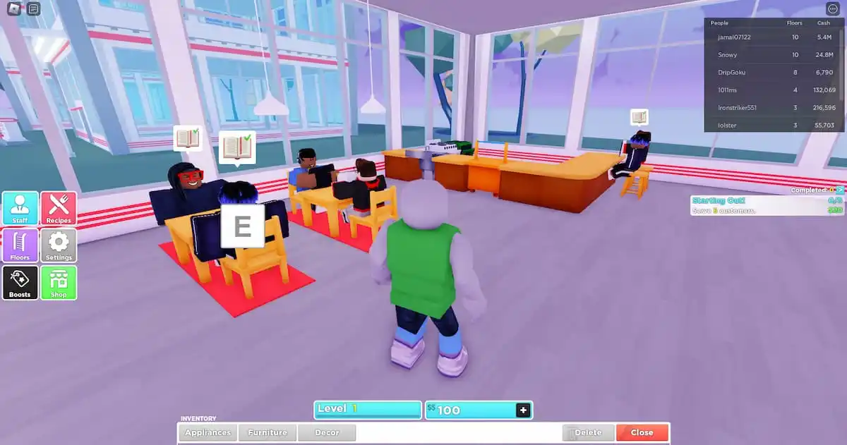 My Restaurant Roblox In-game Items & More +++