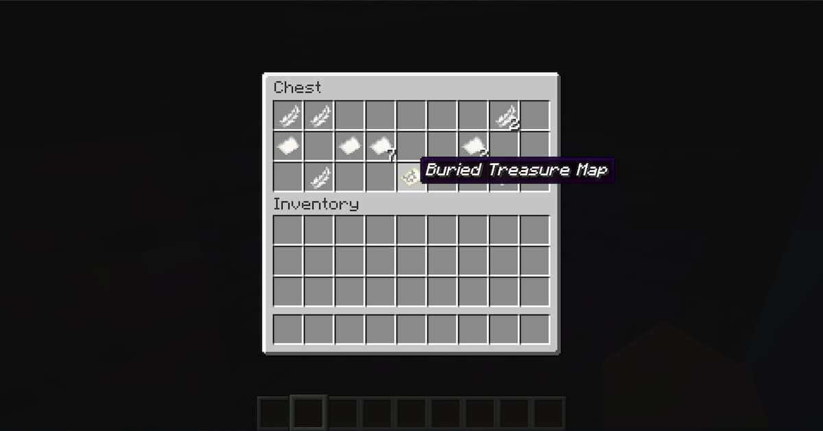 shipwreck chest in Minecraft