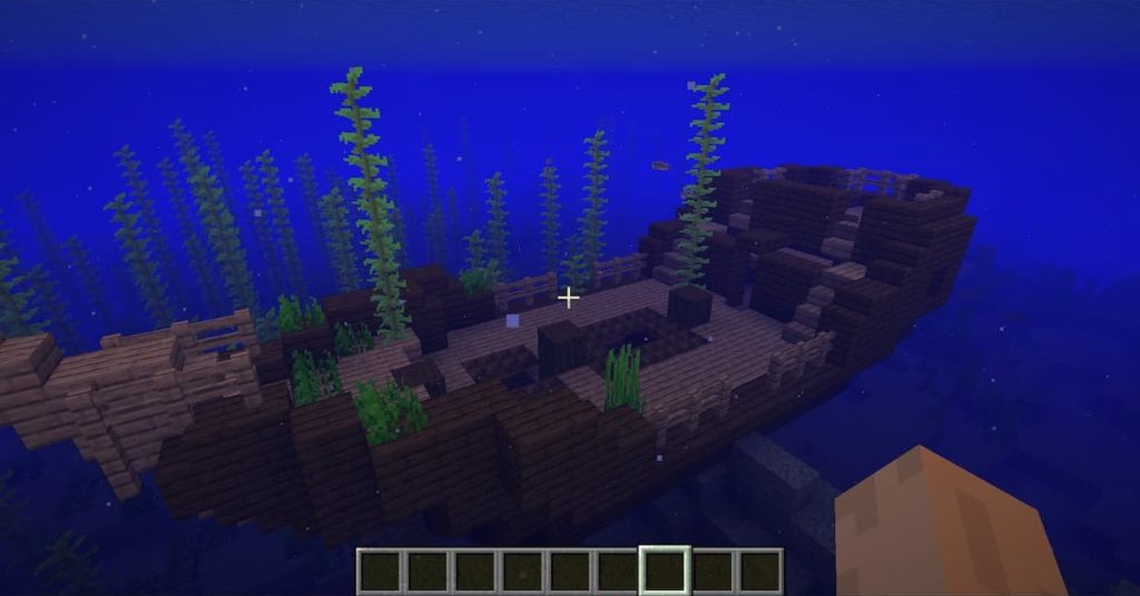 shipwreck in minecraft