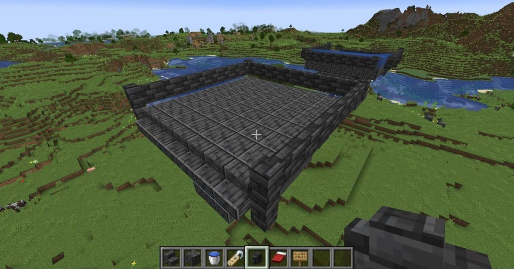 starting top platform in Minecraft