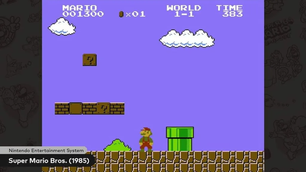 Super Mario Bros 85 official screen
