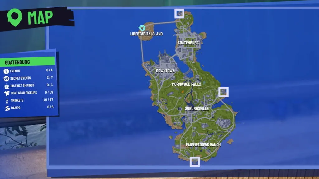 Location of 5G Towers around the map.