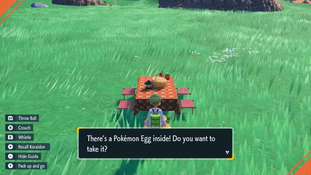 Finding a Picnic Pokemon Egg in Pokemon Scarlet and Violet