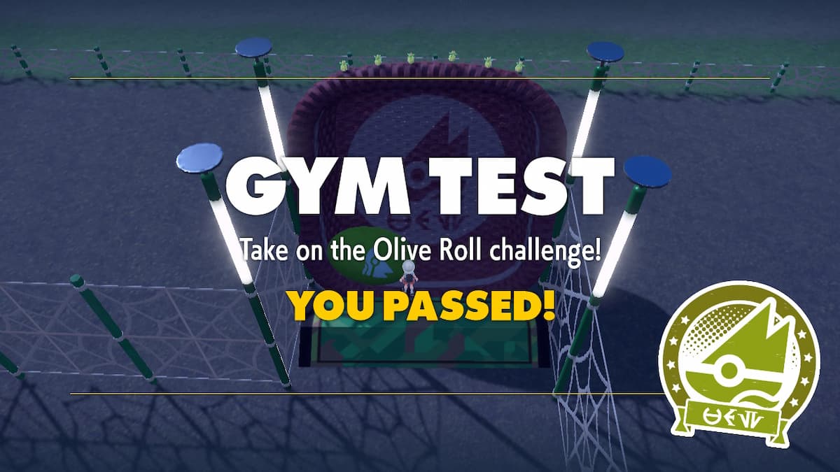 Passing the Olive Roll Gym Test in Pokemon Scarlet and Violet