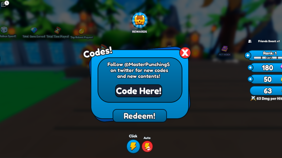 Roblox Master Punching Simulator Codes