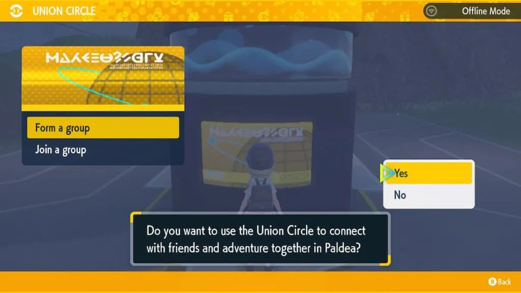 Using the Union Circle in Pokemon Scarlet and Violet