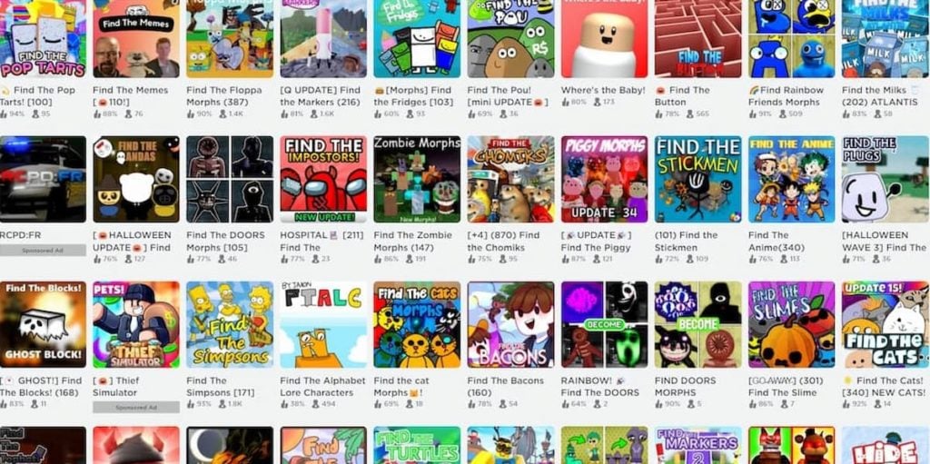 What's the deal with all of these Find The games on Roblox? - Gamer ...