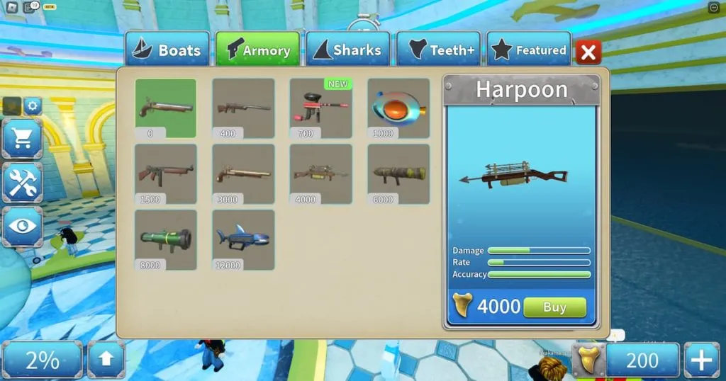 harpoon in sharkbite 2