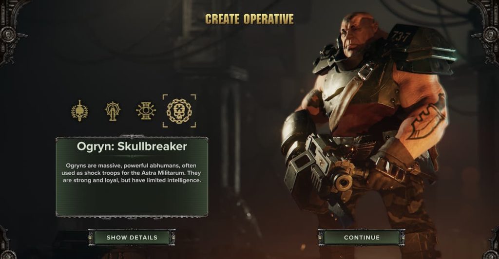 Warhammer 40K Darktide Ogryn build and weapons Gamer Journalist