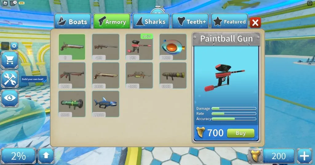 paintball gun in sharkbite 2