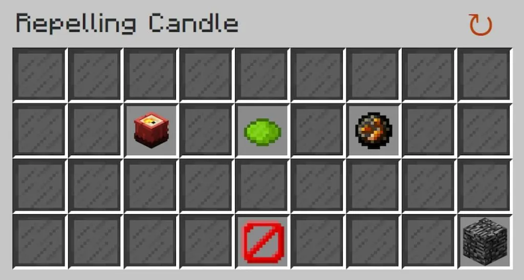 repelling candle in minecraft